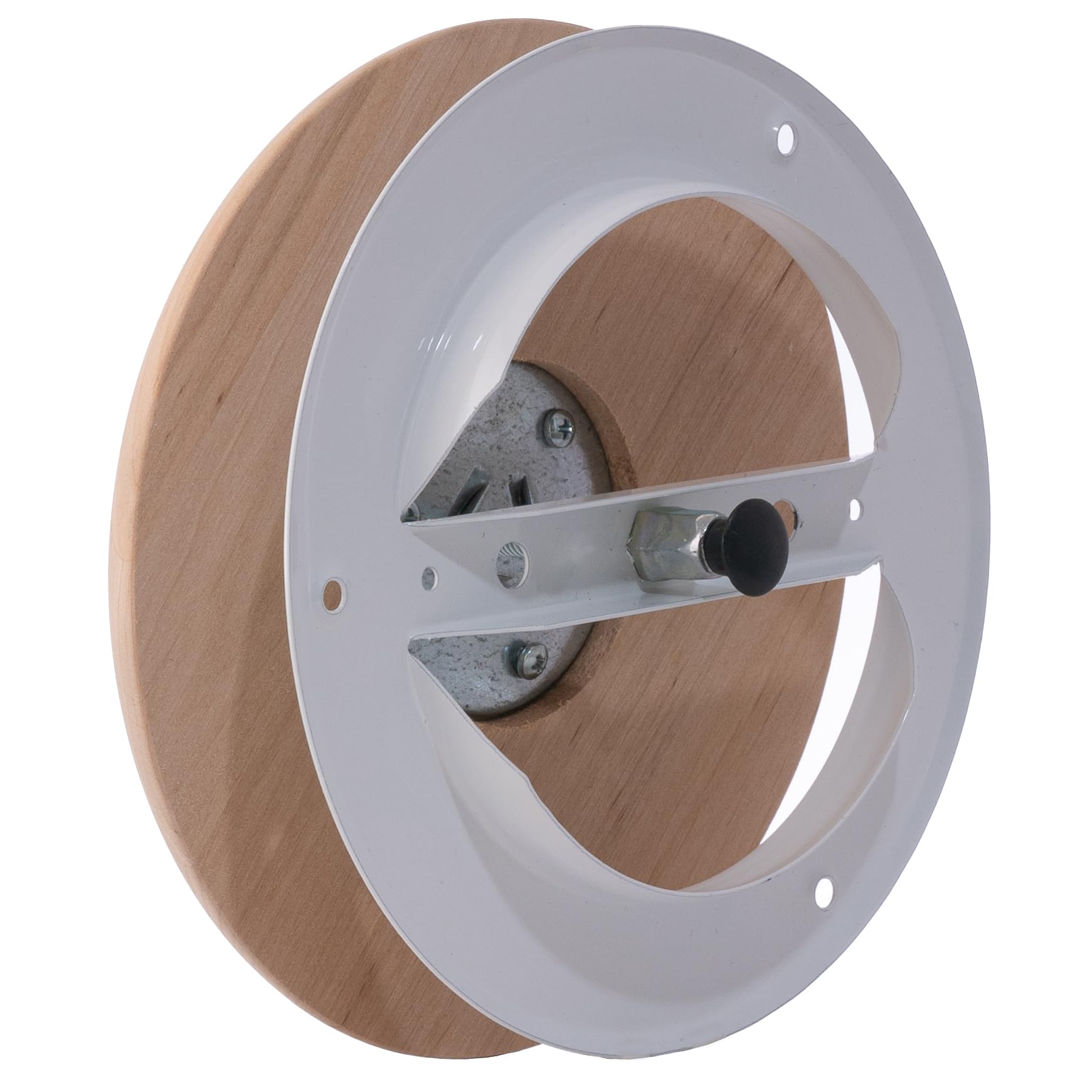 Steinberg14 (no resin) Wooden Vent Cover 4 inch - Universal Supply and Exhaust Valve - Adjustable Vent Cover - Round Wall Ceiling Vent - Wooden Air Diffuser - Sauna Vent Cover with Black Alder Wood - Image 7