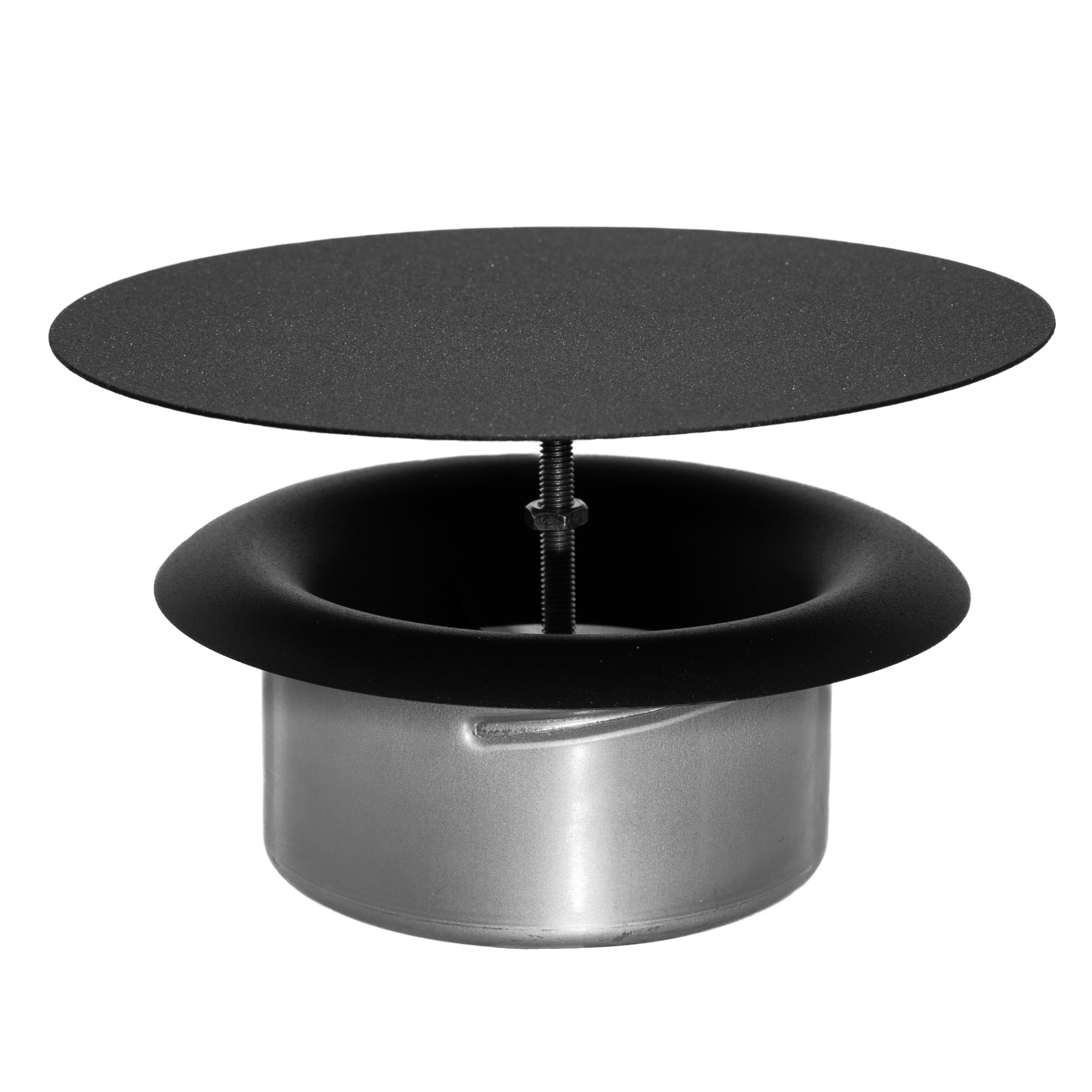 Steinberg14 Round Anthracite Metal Diffuser - 4 inch Universal Supply Exhaust Air Valve - Wall Ceiling Adjustable Vent - Extractor Fan Vent Cover - Ventilation Grille for Bathroom Kitchen - Image 7