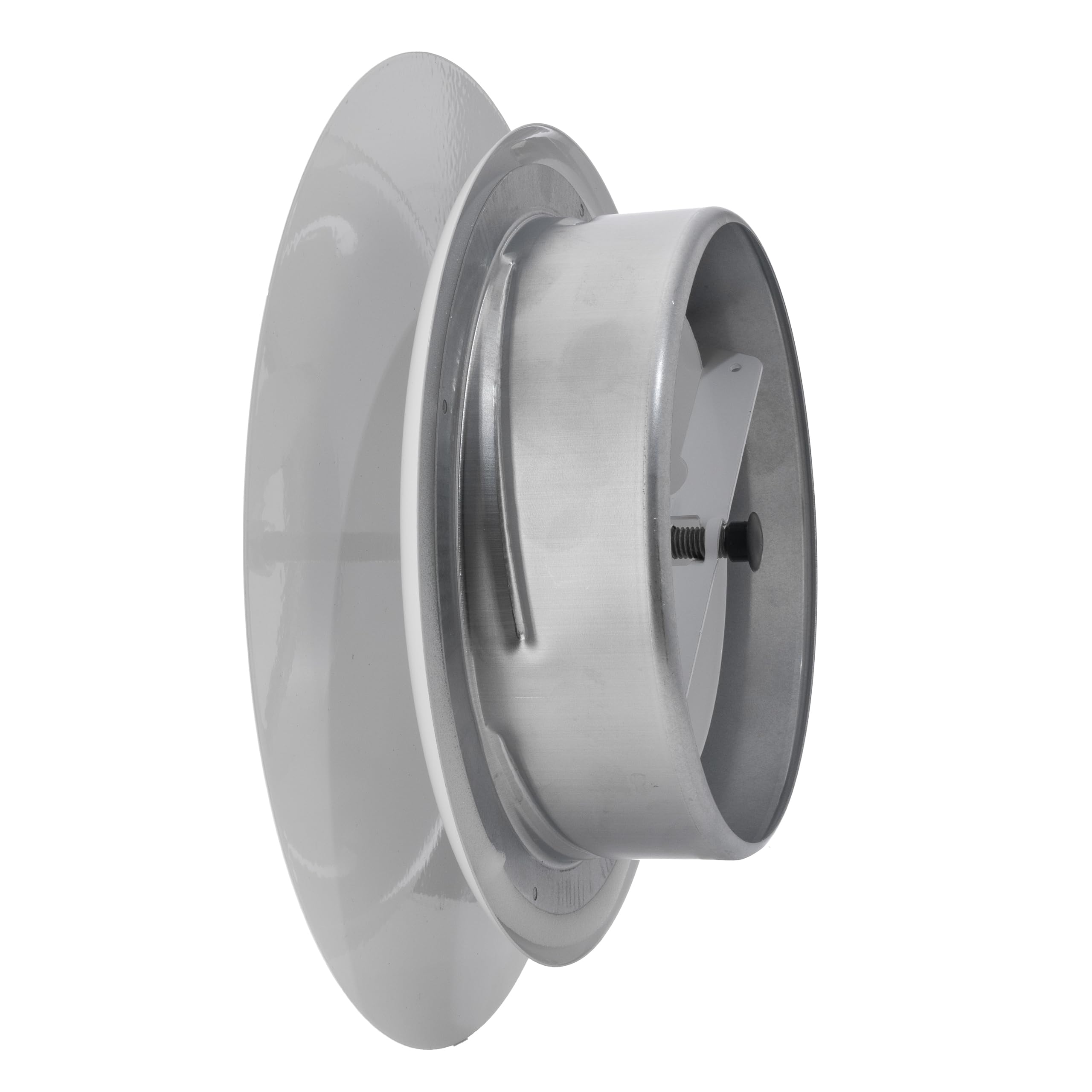 Steinberg14 White Air Vent Diffuser - 6.3 inch Vent Cover - Metal Adjustable Air Vent Covers - Supply Exhaust Wall Air Valve - Round Ceiling Diffuser - Extractor Fan Vent Cover - Round Soffit Vent - Image 7
